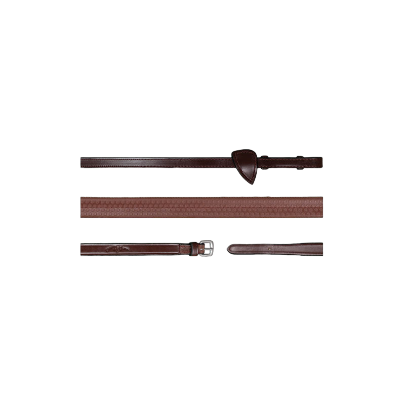 Dyon - Rênes caoutchouc 5/8 New English Collection brun | - Ohlala