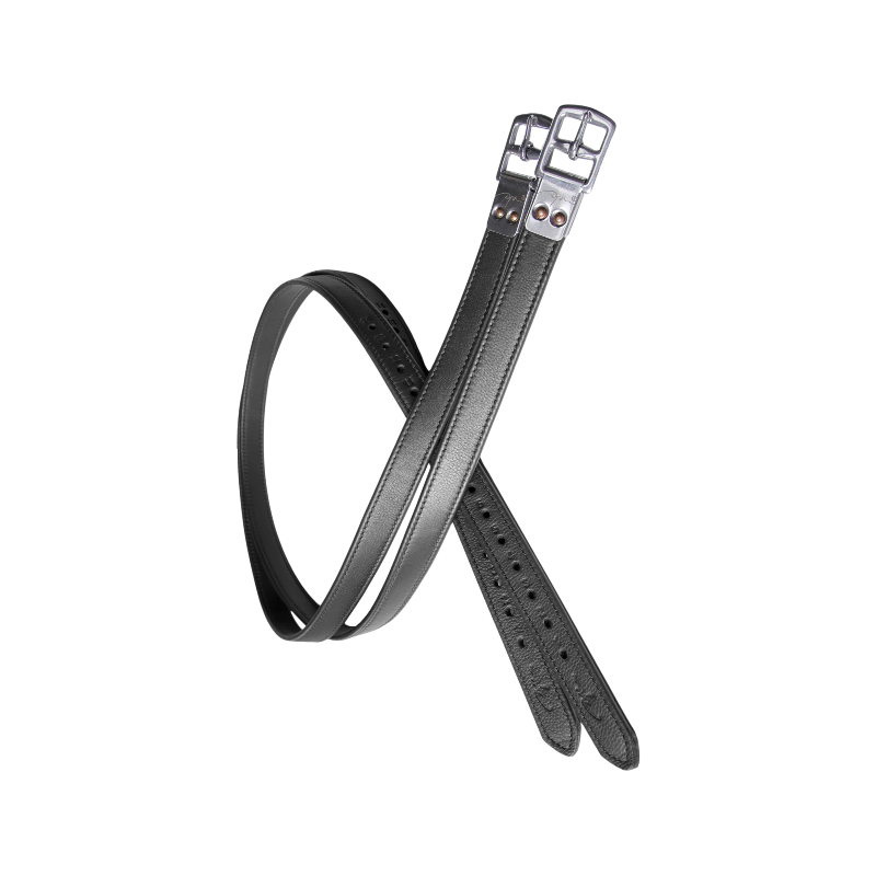 Dyon - Etrivières en cuir Soft Premium noir | - Ohlala