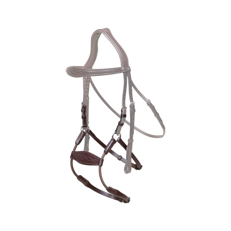 Dyon - Muserolle hybride élastique New English Collection havane | - Ohlala