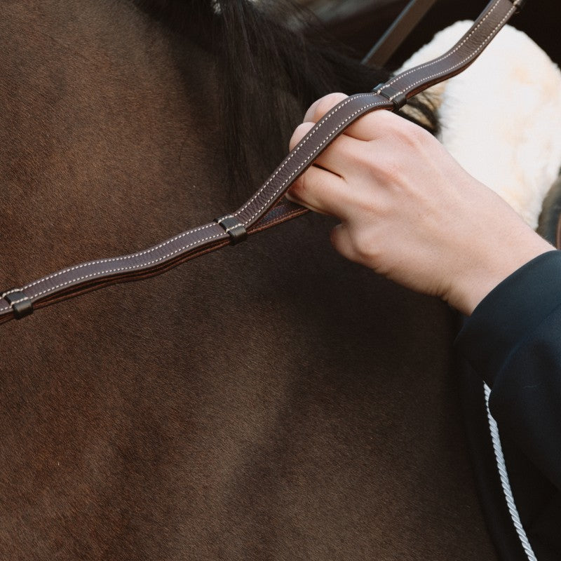 Dyon - Rênes en cuir à poignées Collection Working by Dy'on marron | - Ohlala