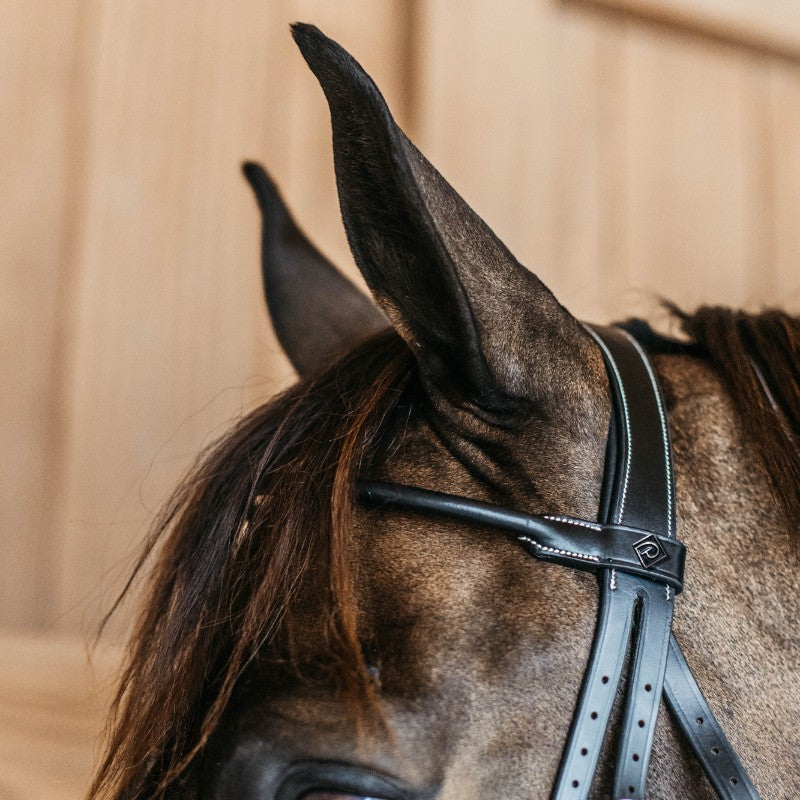 Dyon - Bridon en cuir rond Working By Dy'on noir | - Ohlala