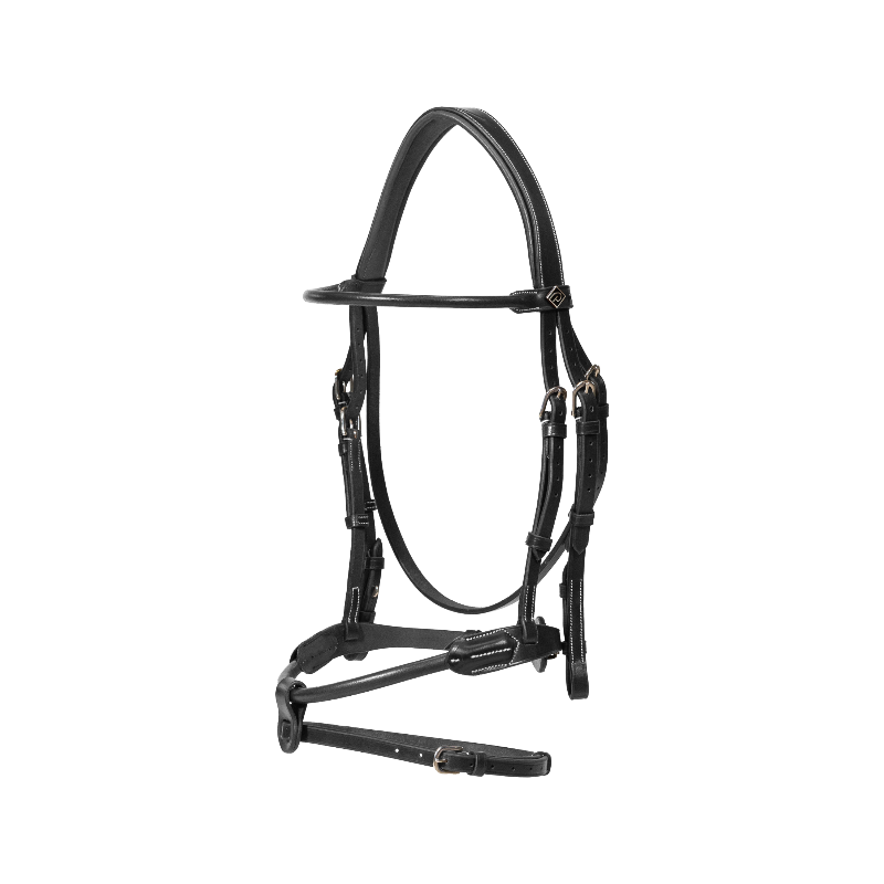 Dyon - Bridon en cuir rond Working By Dy'on noir | - Ohlala