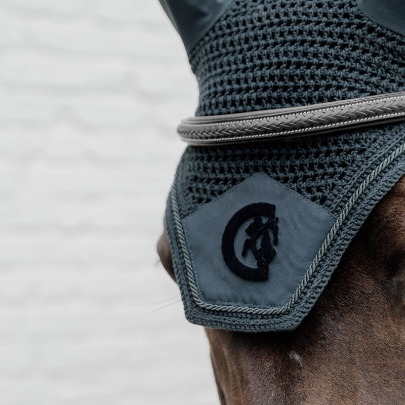 Dyon - Bridon muserolle combinée Tressé noir | - Ohlala