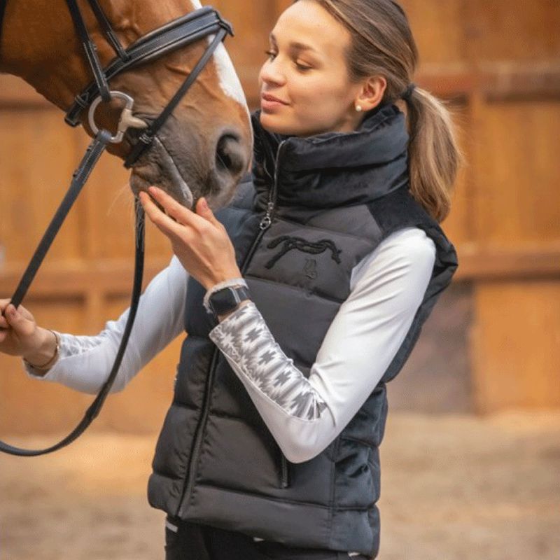 Pénélope Store - Doudoune sans manche Sonya noir | - Ohlala