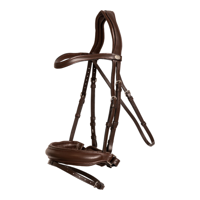 Dyon - Bridon muserolle Medium marron | - Ohlala