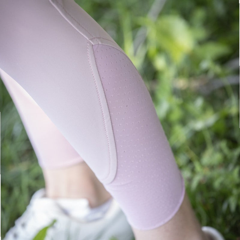 Eden by Pénélope - Pantalon d'équitation fille Élégance rose poudré | - Ohlala