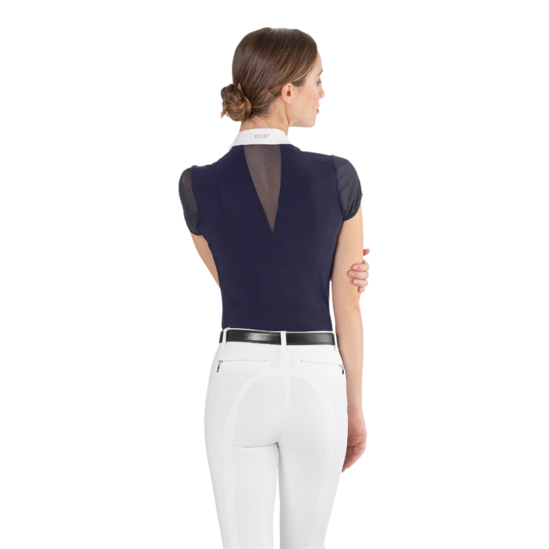 Ego7 - Polo de concours manches courtes femme Rita marine | - Ohlala