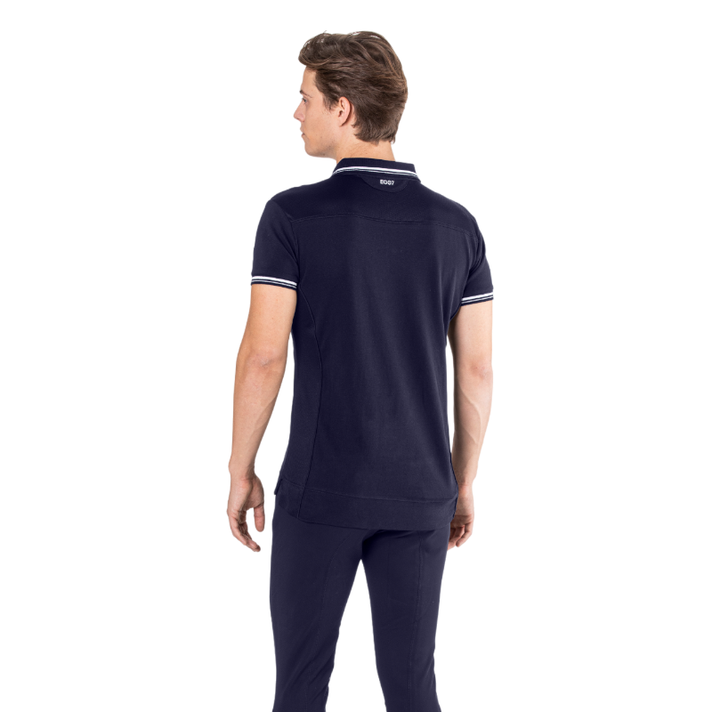Ego7 - Polo manches courtes homme Top Air marine | - Ohlala