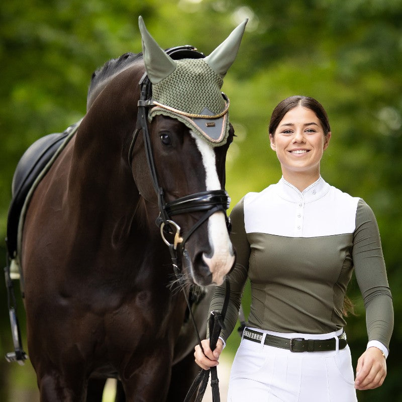 Equestrian Stockholm - Bonnet pour chevaux Striking Valley vert | - Ohlala