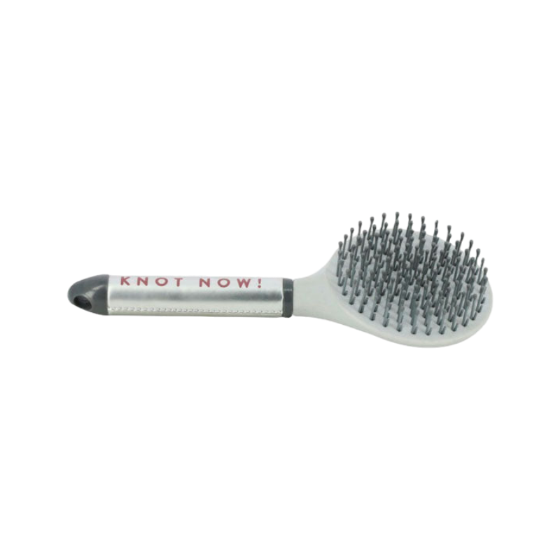 Equithème - Brosse à crinière édition limitée Je t'aime gris | - Ohlala