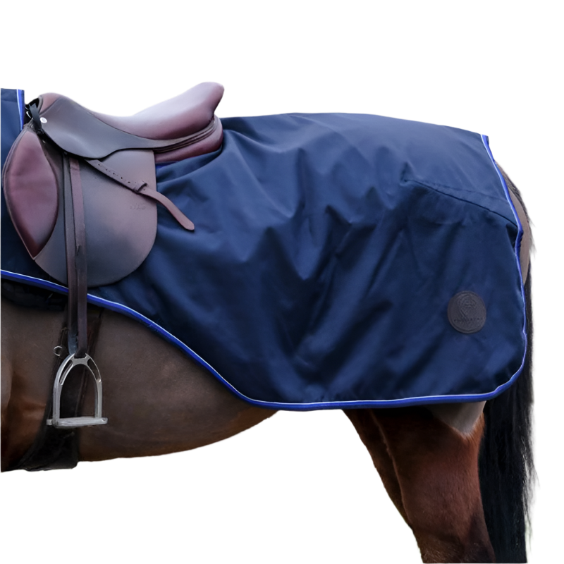 Equithème - Couvre-reins Classic 600D imperméable/ polaire marine 0g