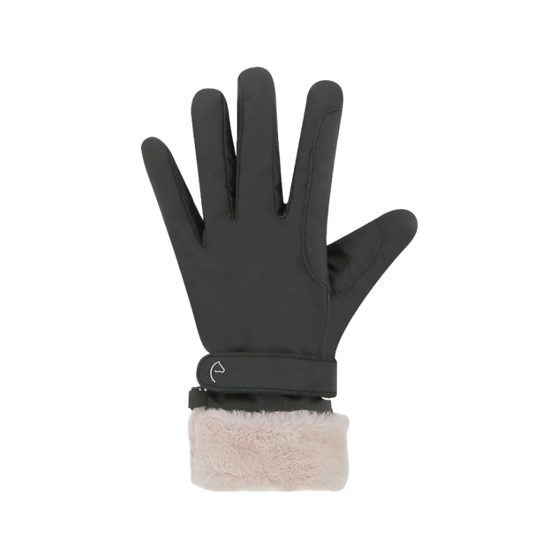 Equithème - Gants d'équitation Valois noir | - Ohlala