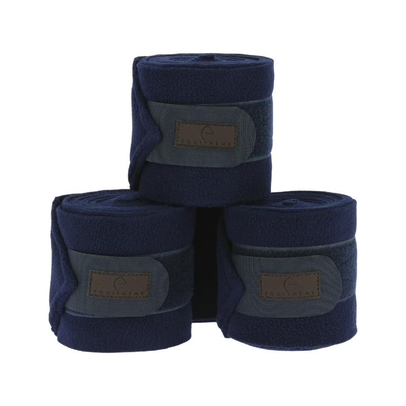 Equithème - Bandes de Polo 3M marine (x4) | - Ohlala