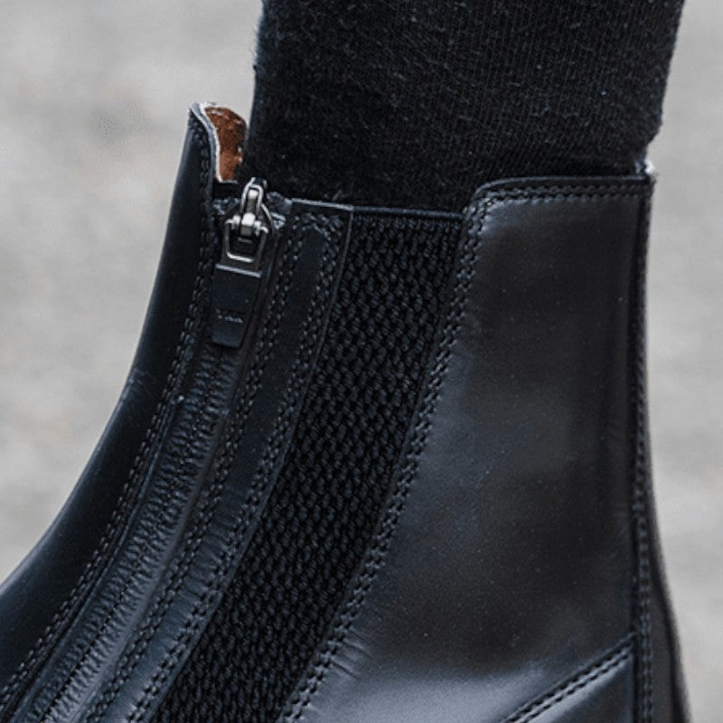 Equithème - Boots unisexe Sporty Zip noir | - Ohlala