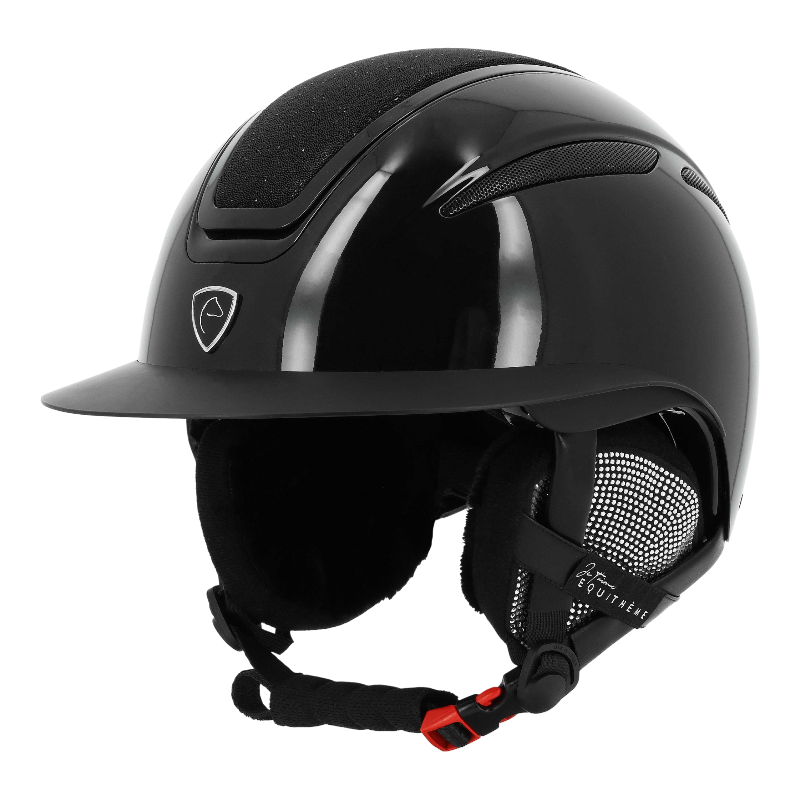 Equithème -  Cache-oreilles JTM pour casque noir/ strass