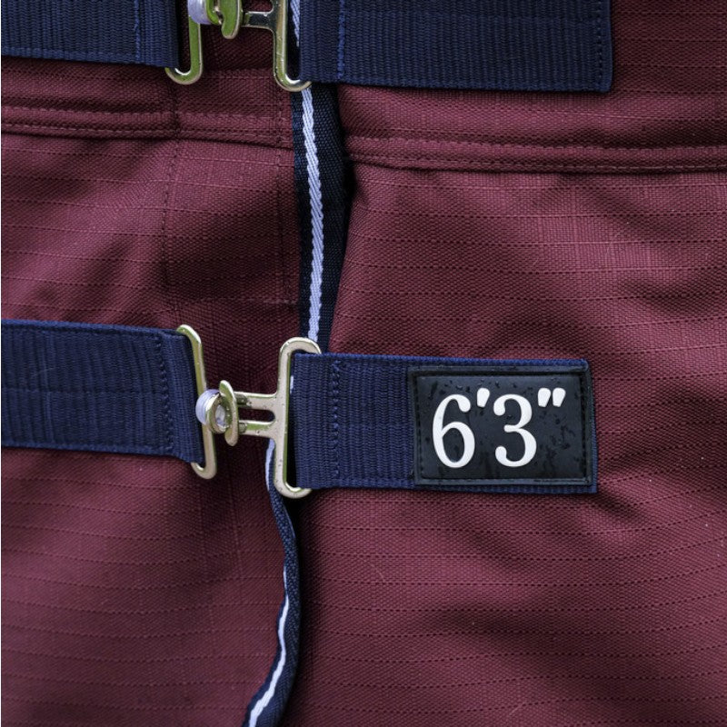 Equithème - Couverture d'extérieur Tyrex 1200D Combo bordeaux 350g | - Ohlala