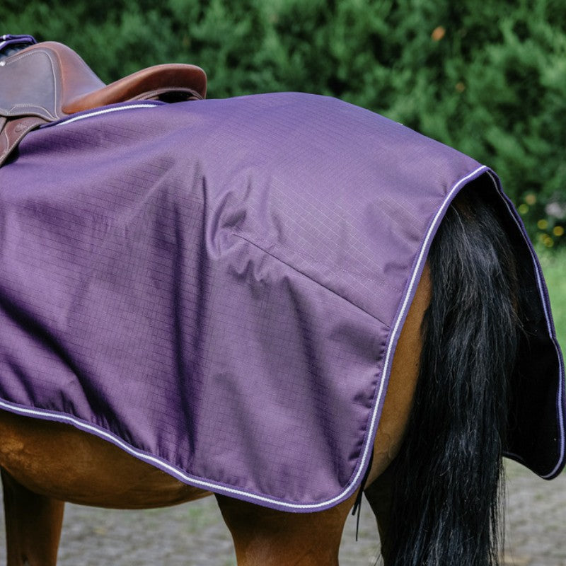Equithème - Couvre-reins polaire Tyrex 600D prune | - Ohlala