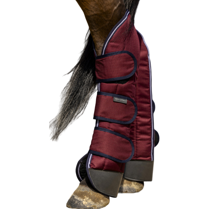 Equithème - Guêtres de transport Tyrex 1200D renforcées bordeaux | - Ohlala