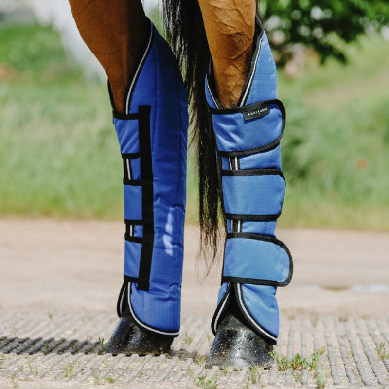 Equithème - Guêtres de transport Tyrex Aisance 1200D bleu roi (X4) | - Ohlala