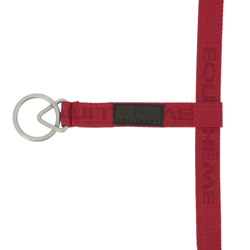 Equithème - Licol Nylon Jacquard rouge | - Ohlala