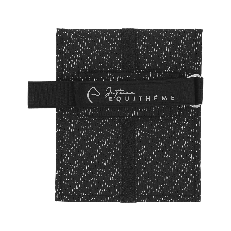 Equithème - Porte carte Je t'aime noir | - Ohlala