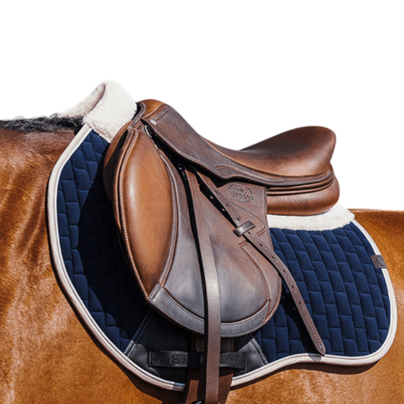 Equithème - Tapis de selle Dinard marine | - Ohlala