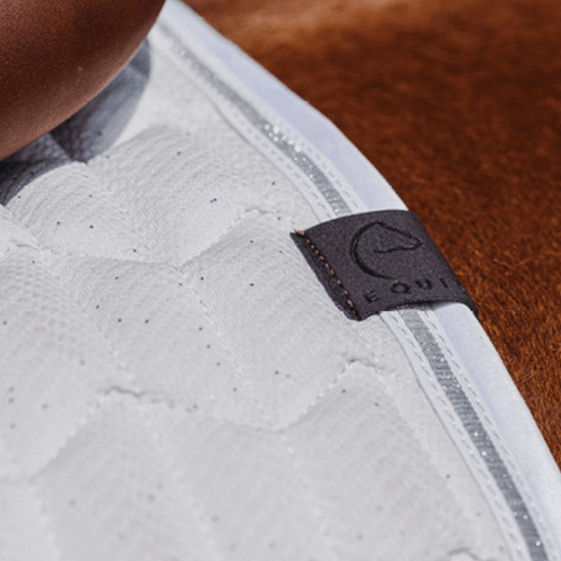 Equithème - Tapis de selle Eclat blanc | - Ohlala