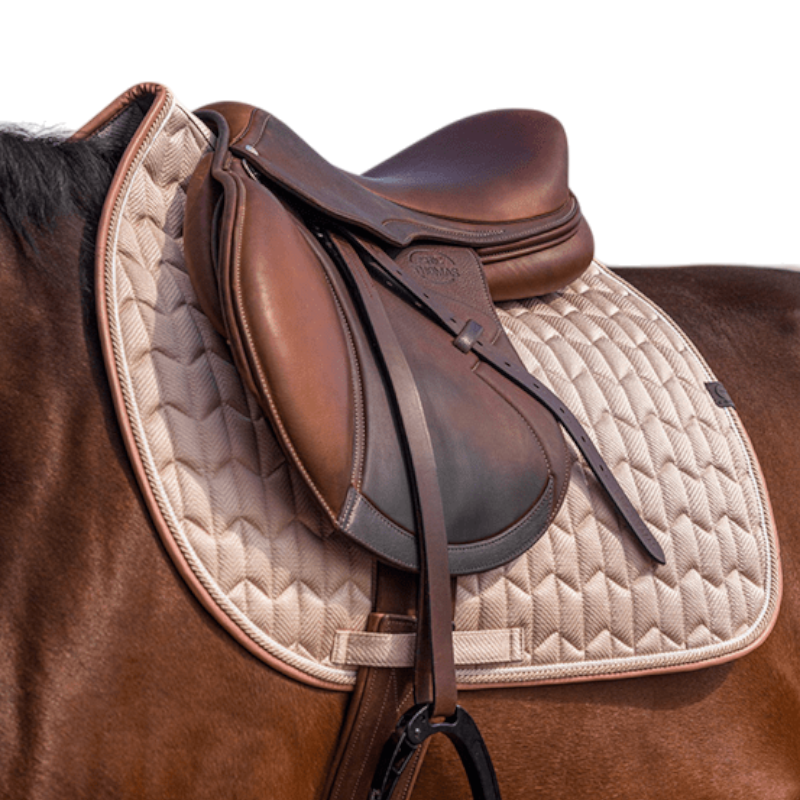 Equithème - Tapis de selle Excellence rose | - Ohlala