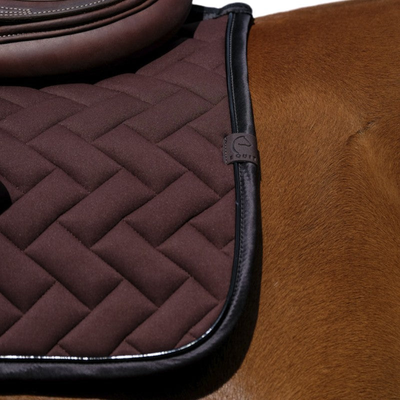 Equithème - Tapis de selle Impulsion marron | - Ohlala