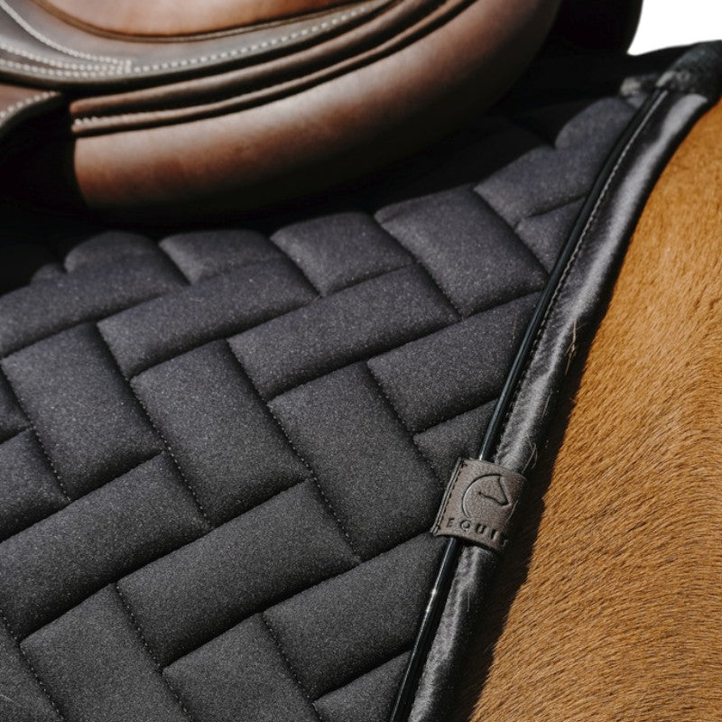 Equithème - Tapis de selle Impulsion noir | - Ohlala