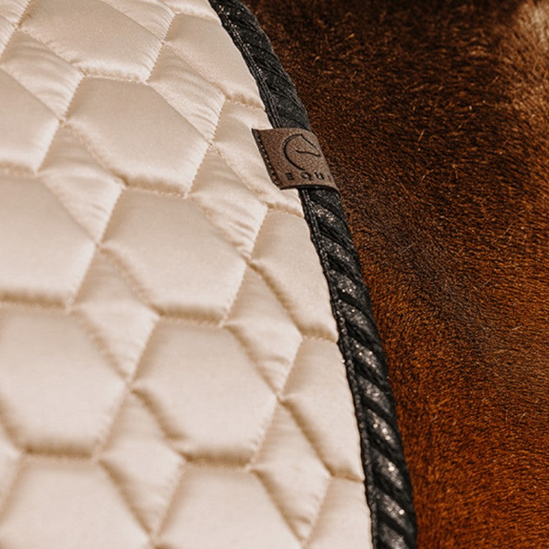 Equithème - Tapis de selle Pretty beige | - Ohlala