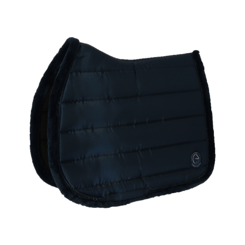 Equithème - Tapis de selle Studio Je t'aime bleu | - Ohlala