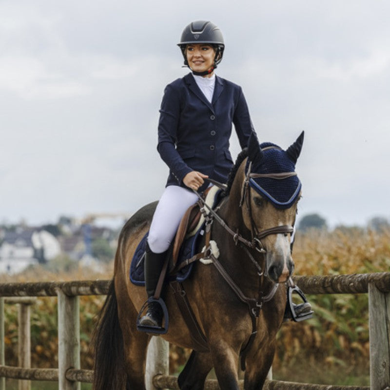 Equithème - Veste de concours femme Nancy marine | - Ohlala