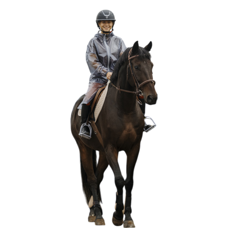 Equithème - Veste imperméable Hanoi gris | - Ohlala