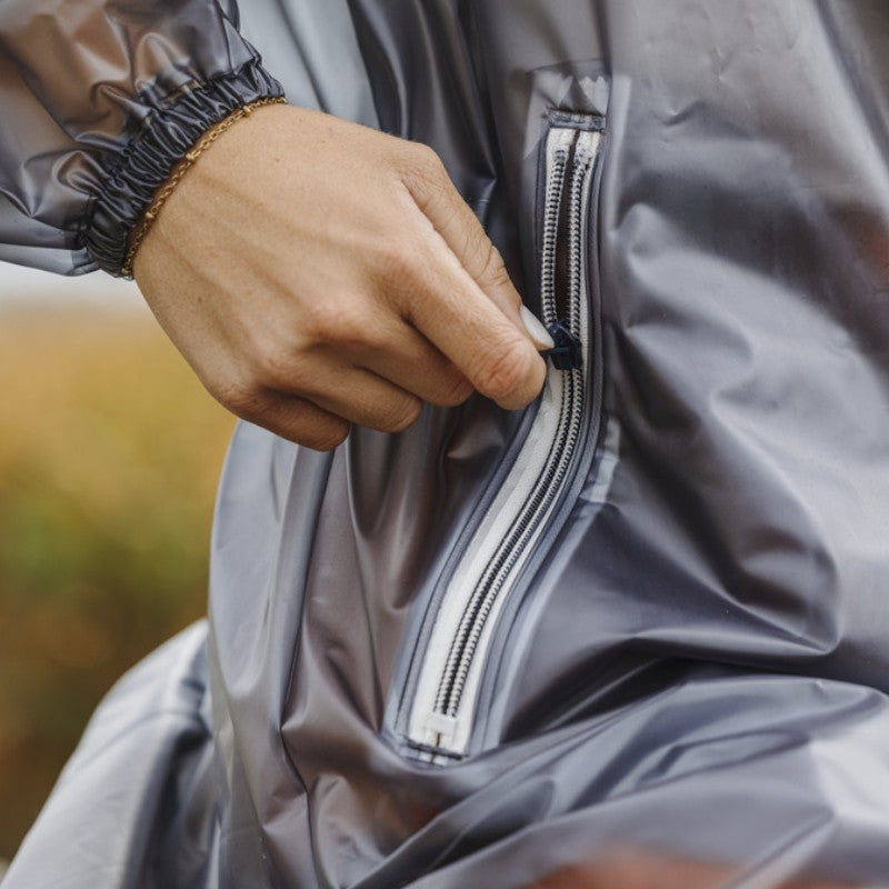 Equithème - Veste imperméable Hanoi gris | - Ohlala