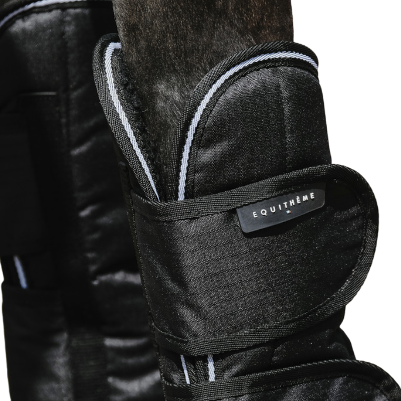 Equithème - Guêtres de transport Tyrex 600D noir | - Ohlala