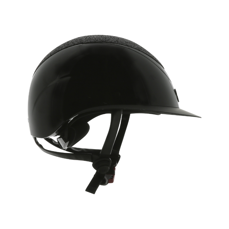 Equithème - Casque Wings noir brillant lamé | - Ohlala