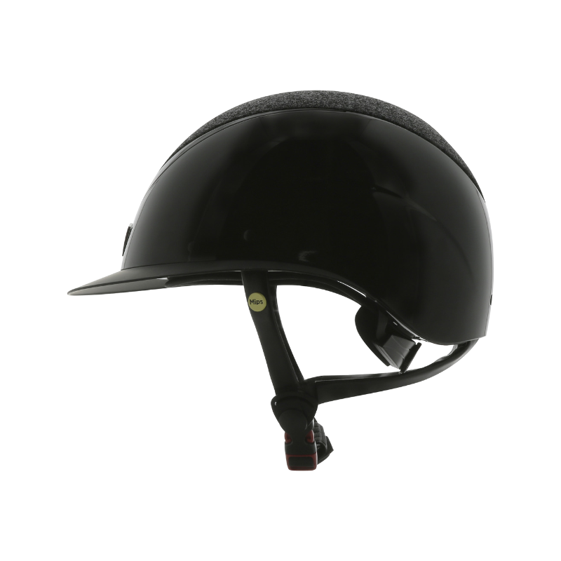 Equithème - Casque Wings noir brillant lamé | - Ohlala