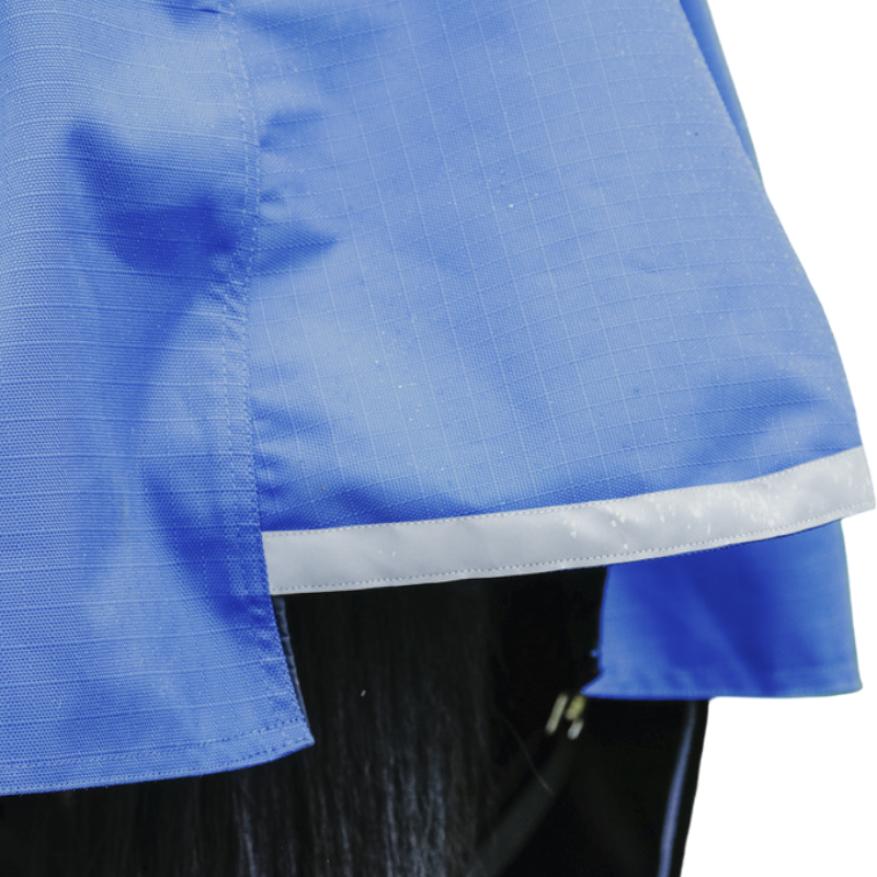 Equithème - Couverture d'extérieur Tyrex Aisance 1200D High Neck bleu roi 300g | - Ohlala
