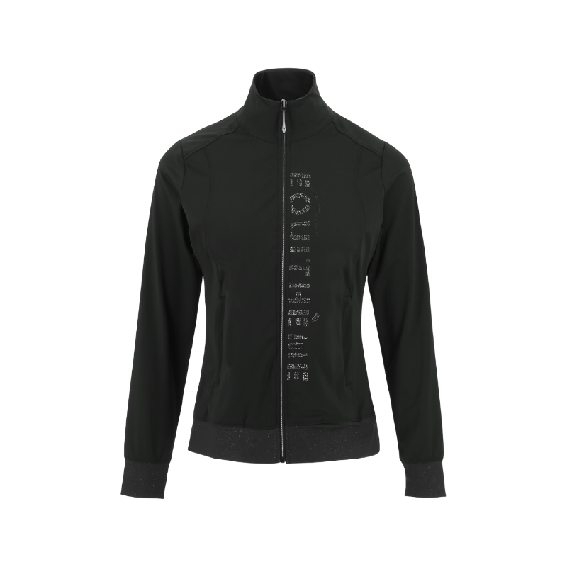 Equithème - Veste manches longues femme Charlene édition "Je t'aime" gris anthracite | - Ohlala