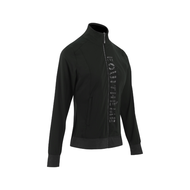 Equithème - Veste manches longues femme Charlene édition "Je t'aime" gris anthracite | - Ohlala