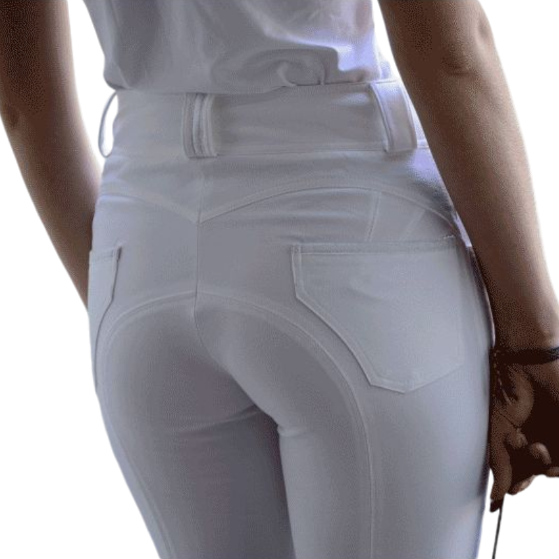 Eden by Pénélope - Pantalon d'équitation enfant Fun blanc | - Ohlala
