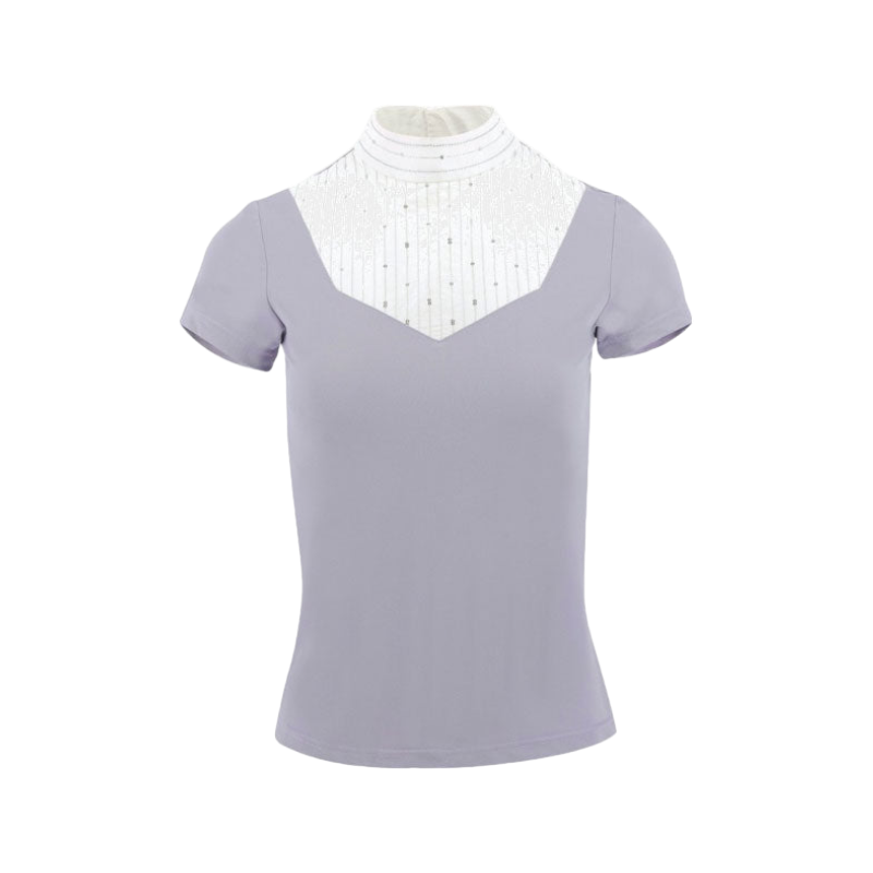 Equithème - Polo manches courtes femme Lerma violet | - Ohlala