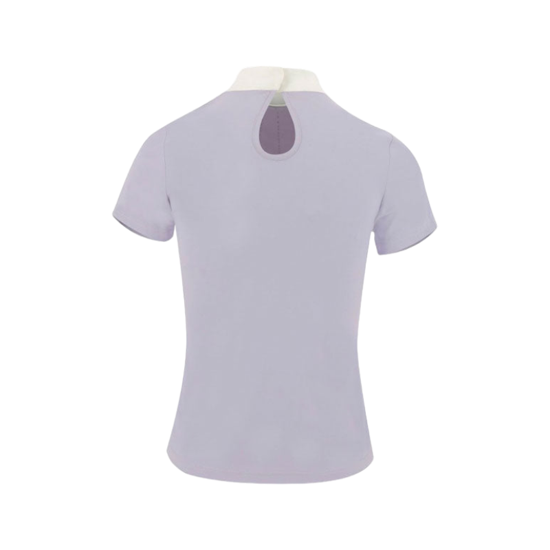 Equithème - Polo manches courtes femme London violet | - Ohlala