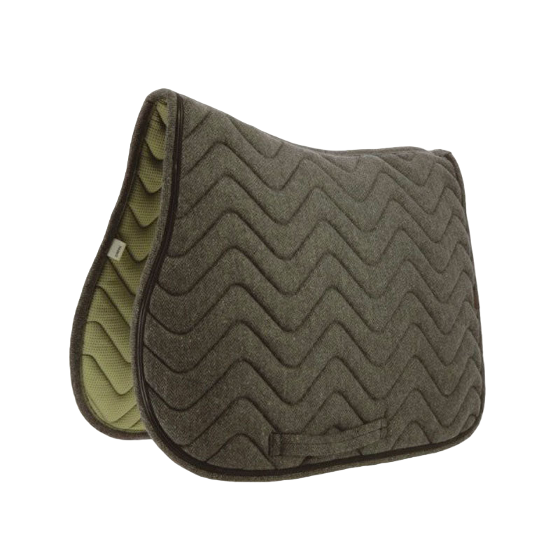 Equithème - Tapis de selle Chevron noir | - Ohlala