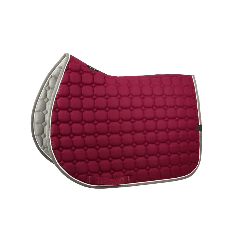 Equithème - Tapis de selle Orion cerise | - Ohlala