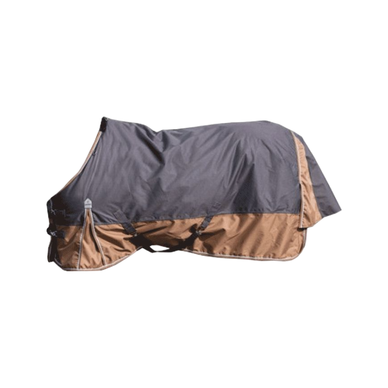 Equithème - Couverture d'extérieur Tyrex "Aisance" 600D gris/marron 0g