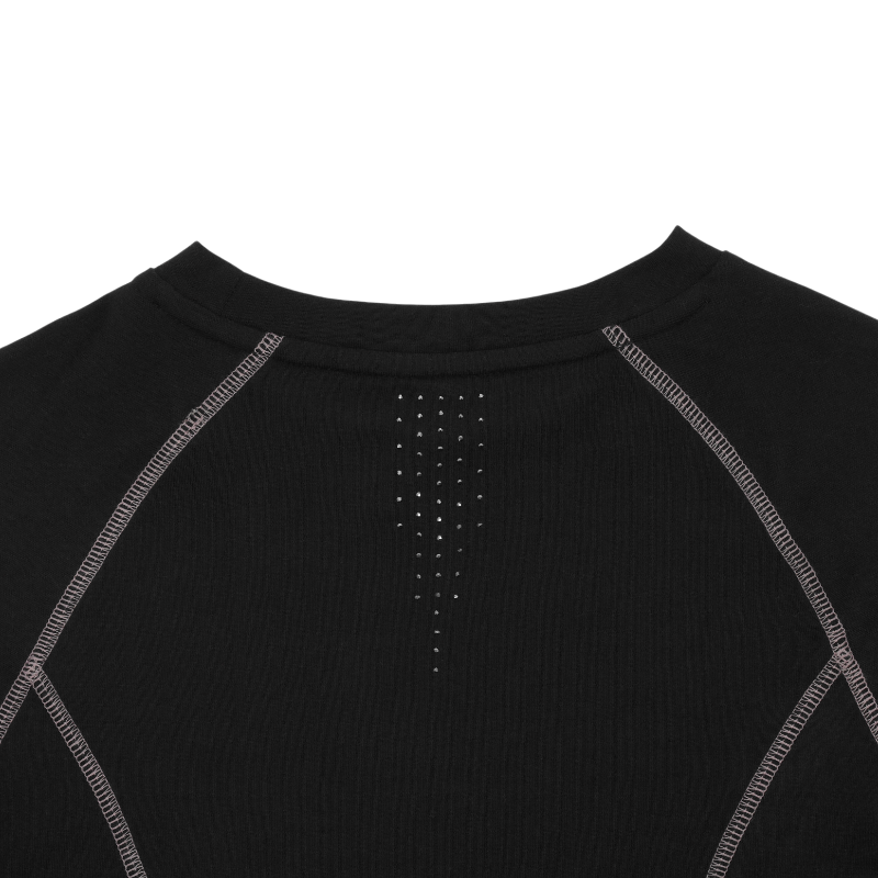 Equithème - Baselayer manches longues femme Je t'aime Stella noir | - Ohlala
