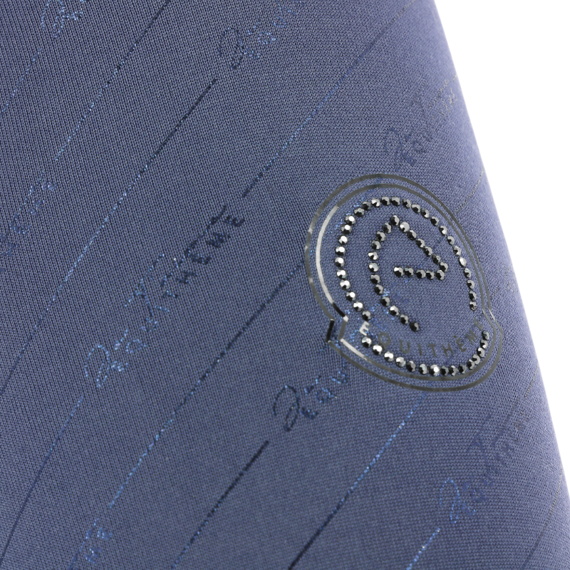 Equithème - Baselayer manches longues femme Je t'aime Sabine bleu/ gris | - Ohlala