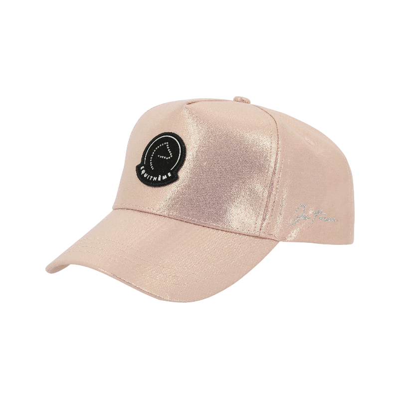 Equithème - Casquette Studio Je t'aime rose brillant | - Ohlala